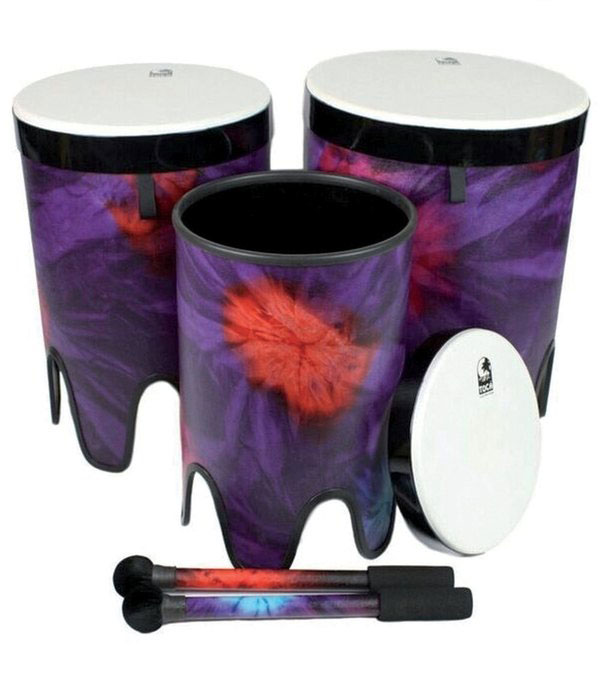 TOCA Nesting Drums Tom Tom Freestyle II Set De 3 (12/14/16) TF2NT-3PCWP Woodstock Purple