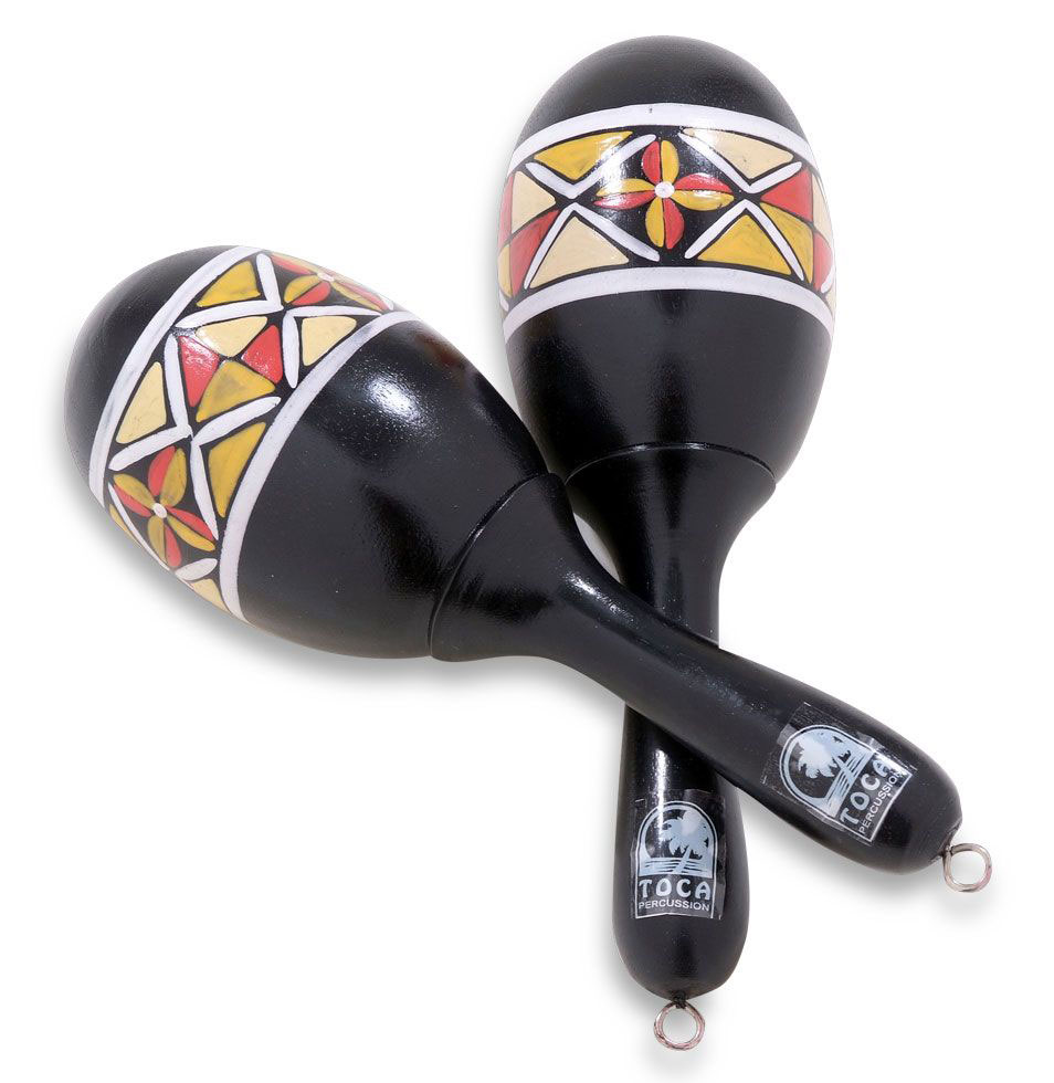 TOCA WOOD PAINTED MARACAS T3132