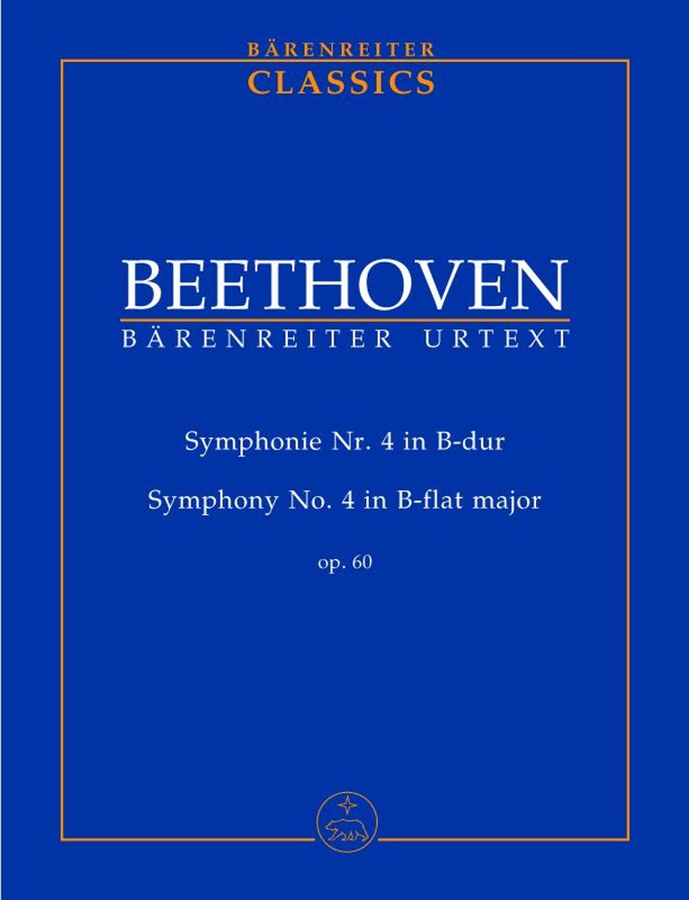 BARENREITER Beethoven L.von - Symphonie N°4 En Mib Majeur Op.60 - Conducteur Poche