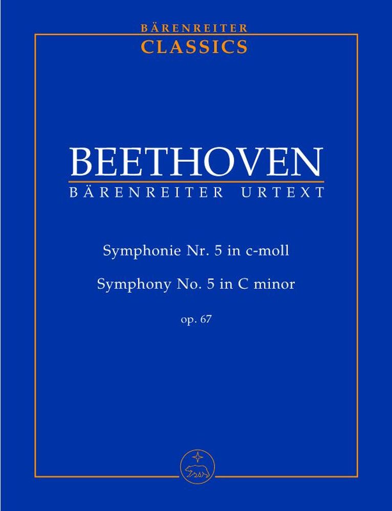 BARENREITER BEETHOVEN L.V. - SYMPHONIE NR. 5 C MINOR OP. 67 - STUDY SCORE