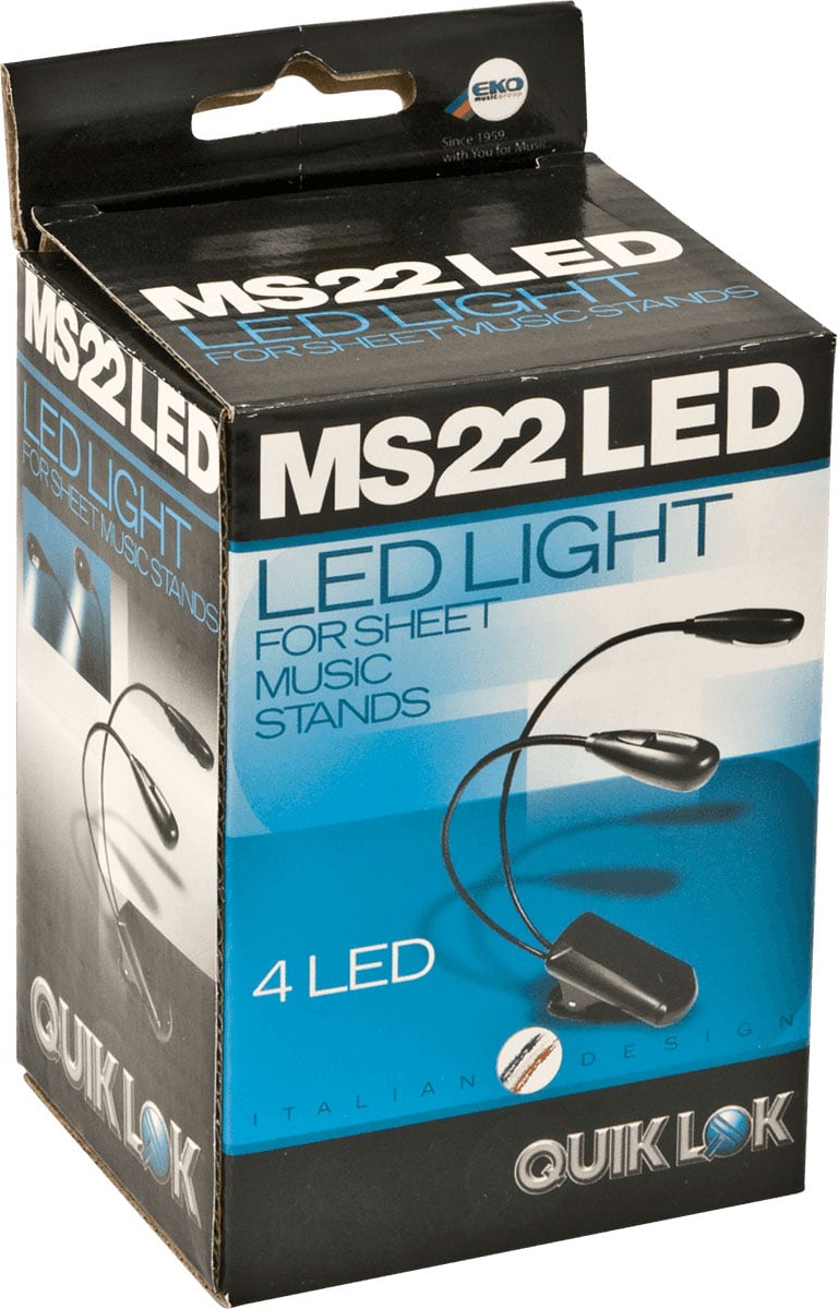 WOODBRASS ML5 LAMPE PUPITRE DOUBLE FLEXIBLE 4 LED