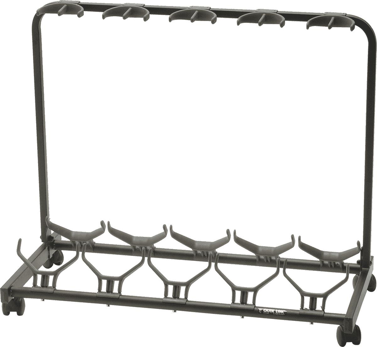 QUIKLOK GS450 5-GUITAR STAND WITH WHEELS BLACK