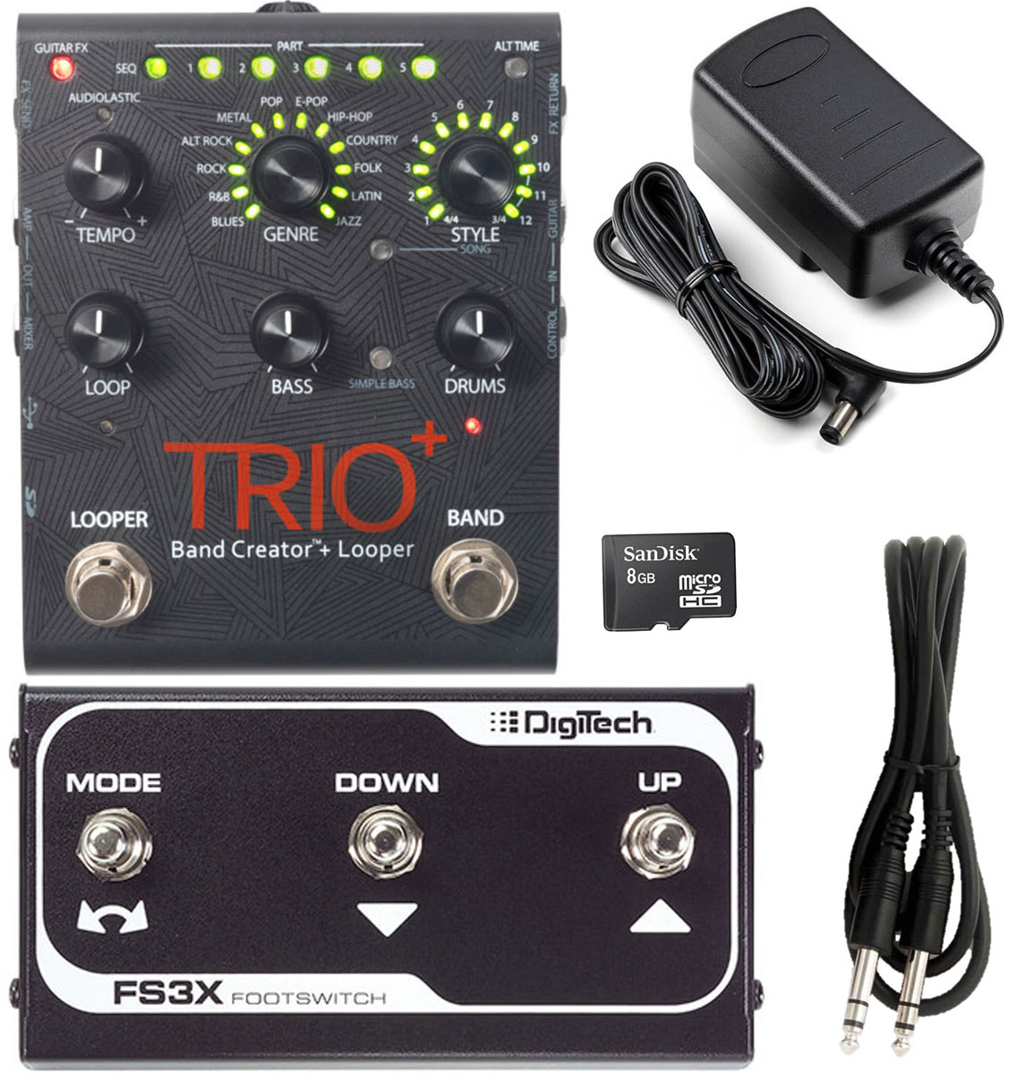 DIGITECH Trio + Band Creator + Footswitch FS3X