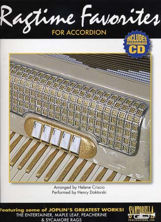 SANTORELLA PUBLICATIONS RAGTIME FAVORITES ACCORDION + CD