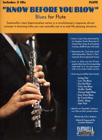KNOW BEFORE YOU BLOW BLUES FOR FLUTE + 2 CD
