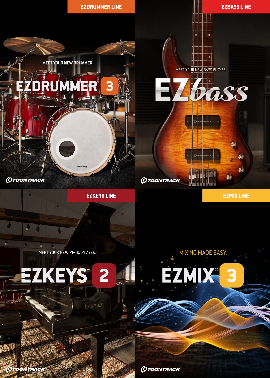 TOONTRACK EZ Line Software Bundle