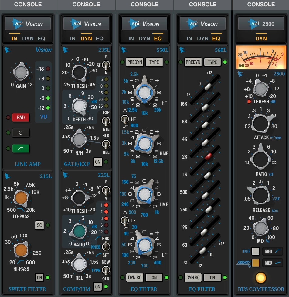 UNIVERSAL AUDIO UAD Luna API Vision Console Emulation Bundle