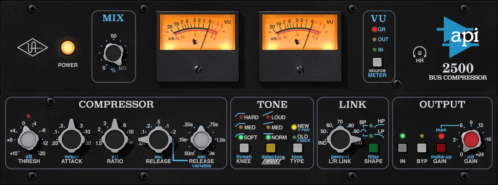 UNIVERSAL AUDIO UAD API 2500 Bus Compressor