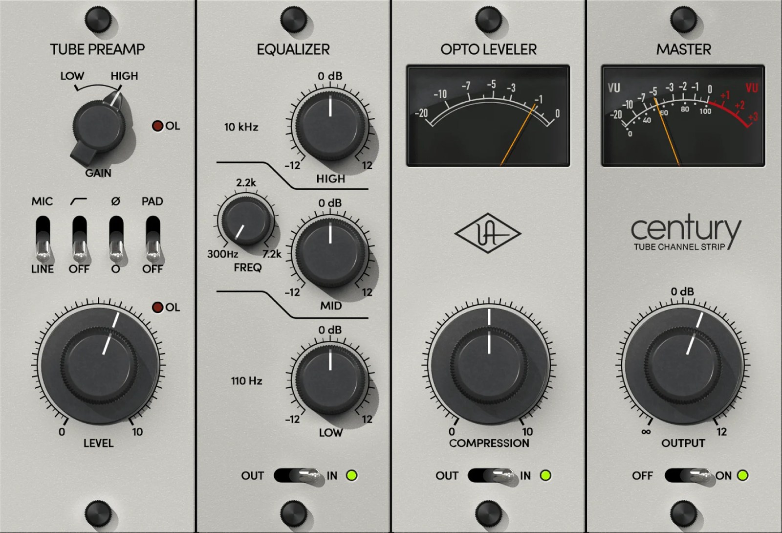 UNIVERSAL AUDIO UAD Century Tube Channel Strip