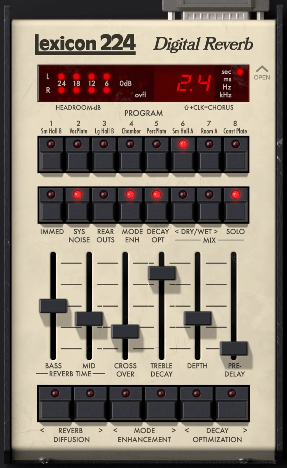 UNIVERSAL AUDIO UAD Lexicon 224 Digital Reverb