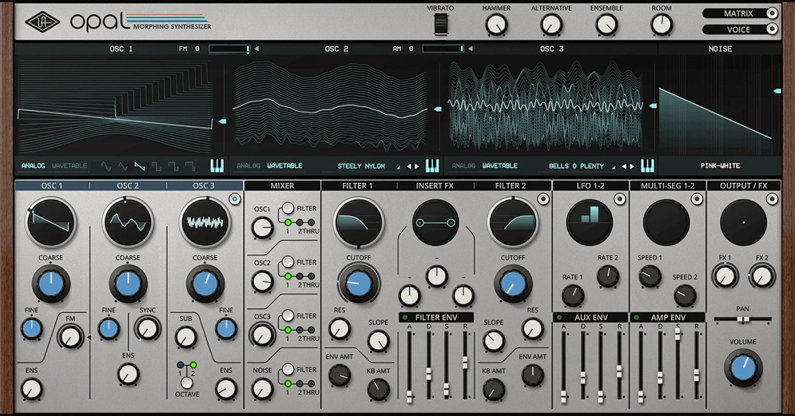 UNIVERSAL AUDIO UAD Opal Morphing Synthesizer