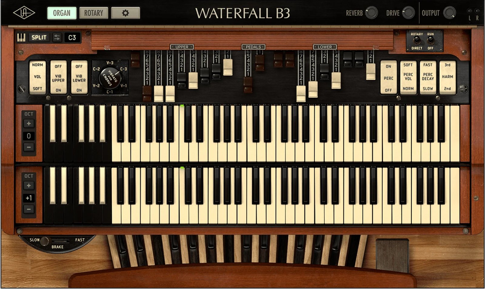 UNIVERSAL AUDIO UAD Waterfall B3 Organ