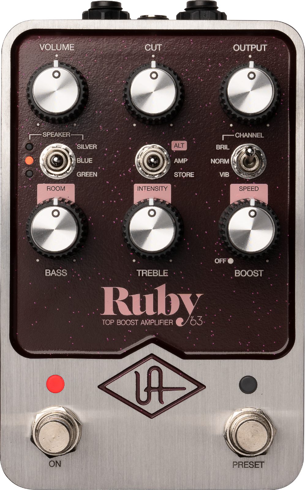 UNIVERSAL AUDIO UAFX Ruby '63 Top Boost Amplifier