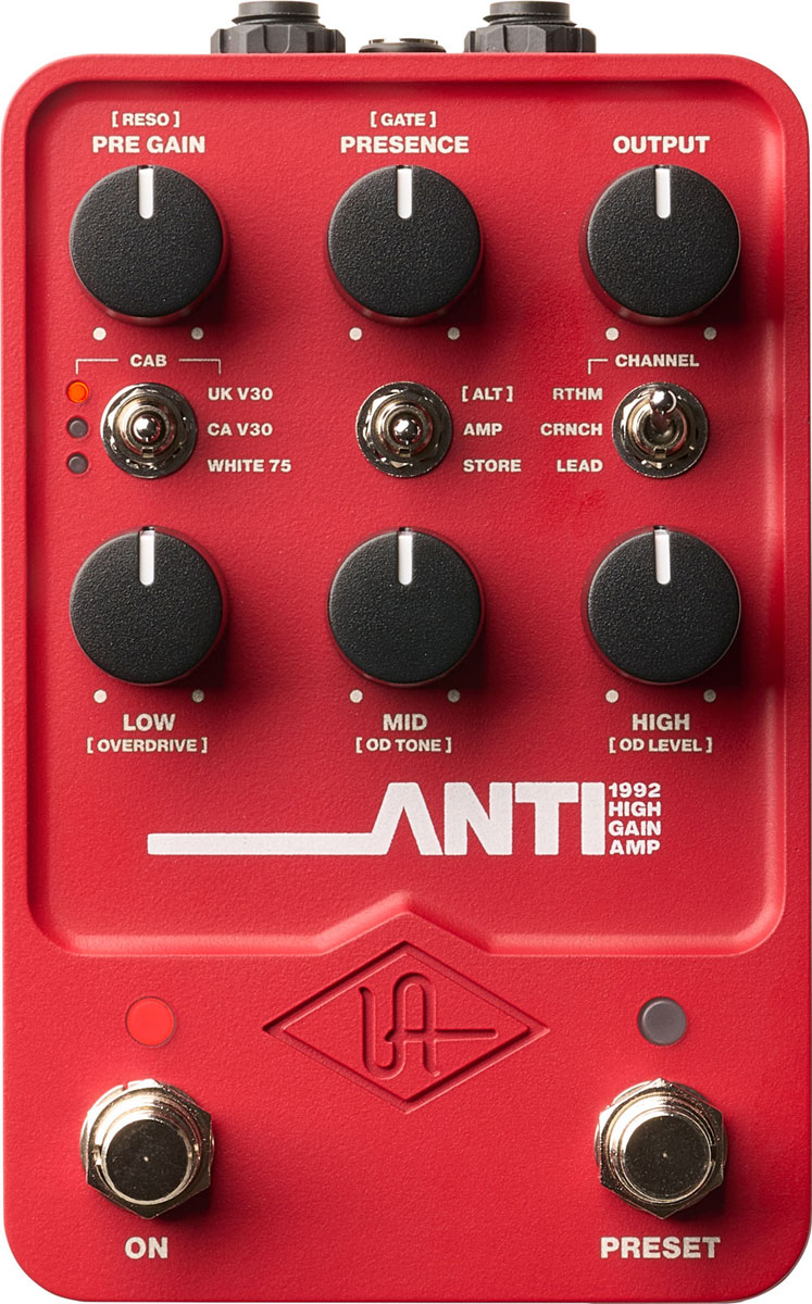UNIVERSAL AUDIO UAFX ANTI 1992 High Gain Amp