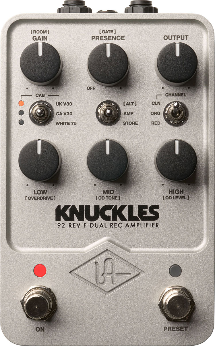 UNIVERSAL AUDIO UAFX Knuckles '92 Rev F Dual Rec Amplifier