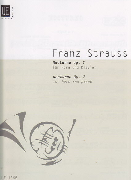 UNIVERSAL EDITION Strauss Franz - Nocturno Op.7 - Cor, Piano