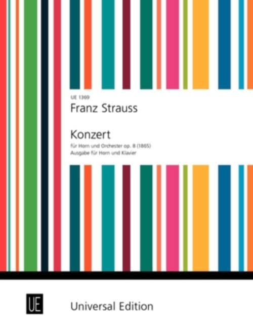 UNIVERSAL EDITION STRAUSS F. - CONCERTO OP. 8 - COR ET PIANO