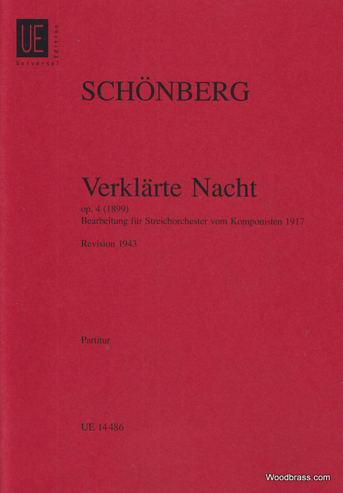 UNIVERSAL EDITION Schänberg A. - Verklärte Nacht Op. 4 Fur Streichorchester - Conducteur