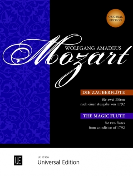UNIVERSAL EDITION MOZART W.A. - DIE ZAUBERFLOTE - 2 FLUTES
