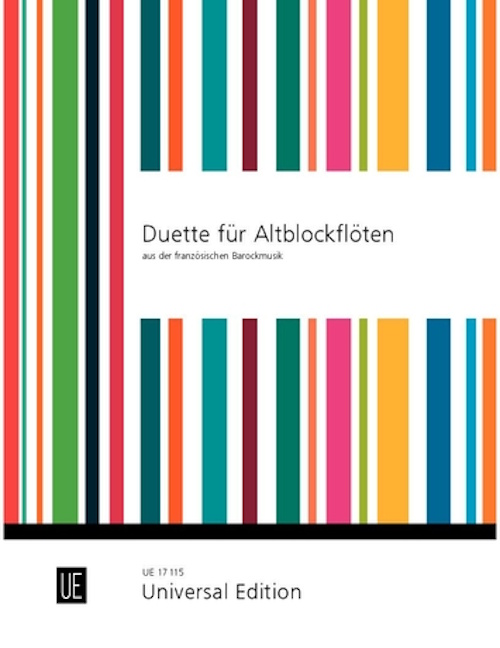 UNIVERSAL EDITION Duette Für Altblockflöten aus der Französischen Barockmusik