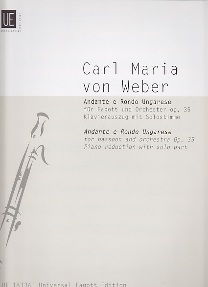 UNIVERSAL EDITION Weber C.M. Von - Ande E Rondo Ungarese Op. 35 - Basson, Piano
