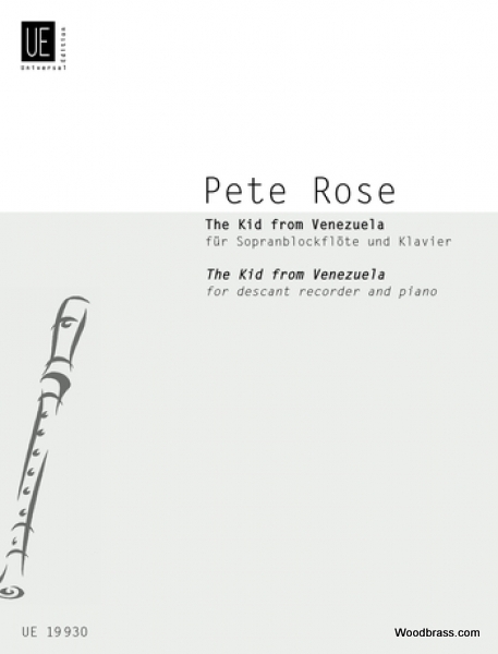 UNIVERSAL EDITION Rose P. - The Kid From Venezuela - Flute A Bec Soprano et Piano