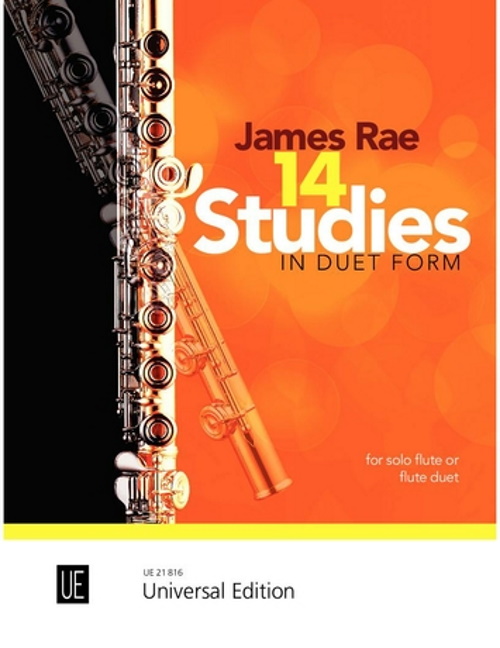 UNIVERSAL EDITION RAE JAMES - 14 STUDIES IN DUET FORM - 1-2 FLUTES