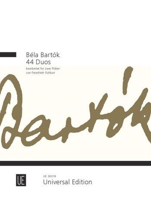 UNIVERSAL EDITION Bartok Bela - 44 Duos - 2 Flutes