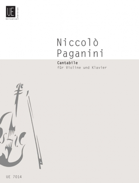 UNIVERSAL EDITION PAGANINI N. - CANTABILE D MAJOR - VIOLON, PIANO