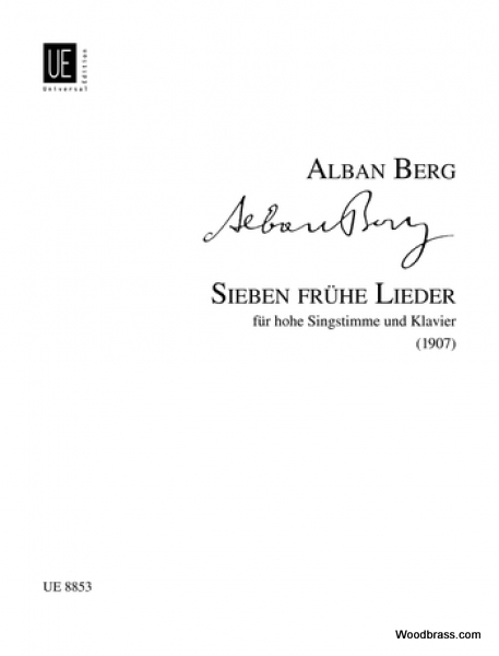 BERG A. - 7 FRUHE LIEDER - VOIX ET PIANO