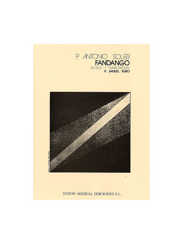 UME (UNION MUSICAL EDICIONES) SOLER A. - FANDANGO - CLAVECIN (PIANO)