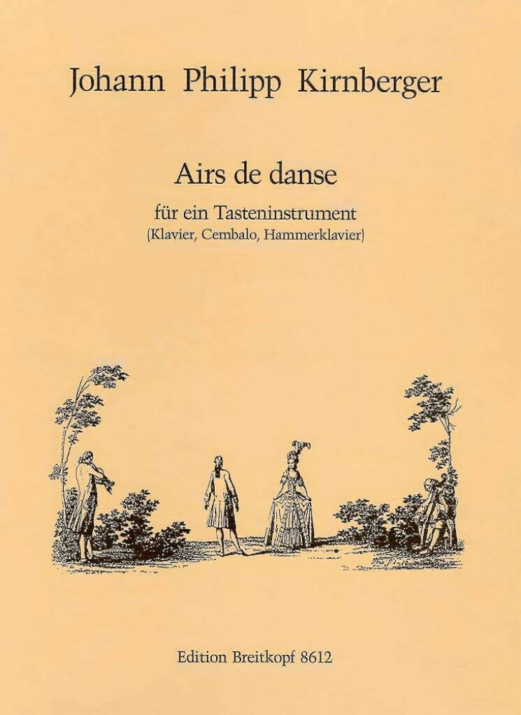 EDITION BREITKOPF KIRNBERGER JOHANN PHILIPP - AIRS DE DANSE - PIANO