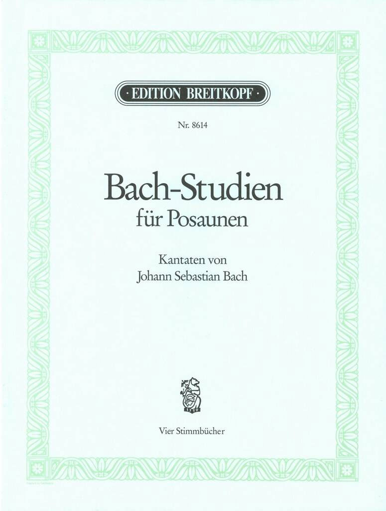 EDITION BREITKOPF BACH-studien Fur Posaune - Trombone