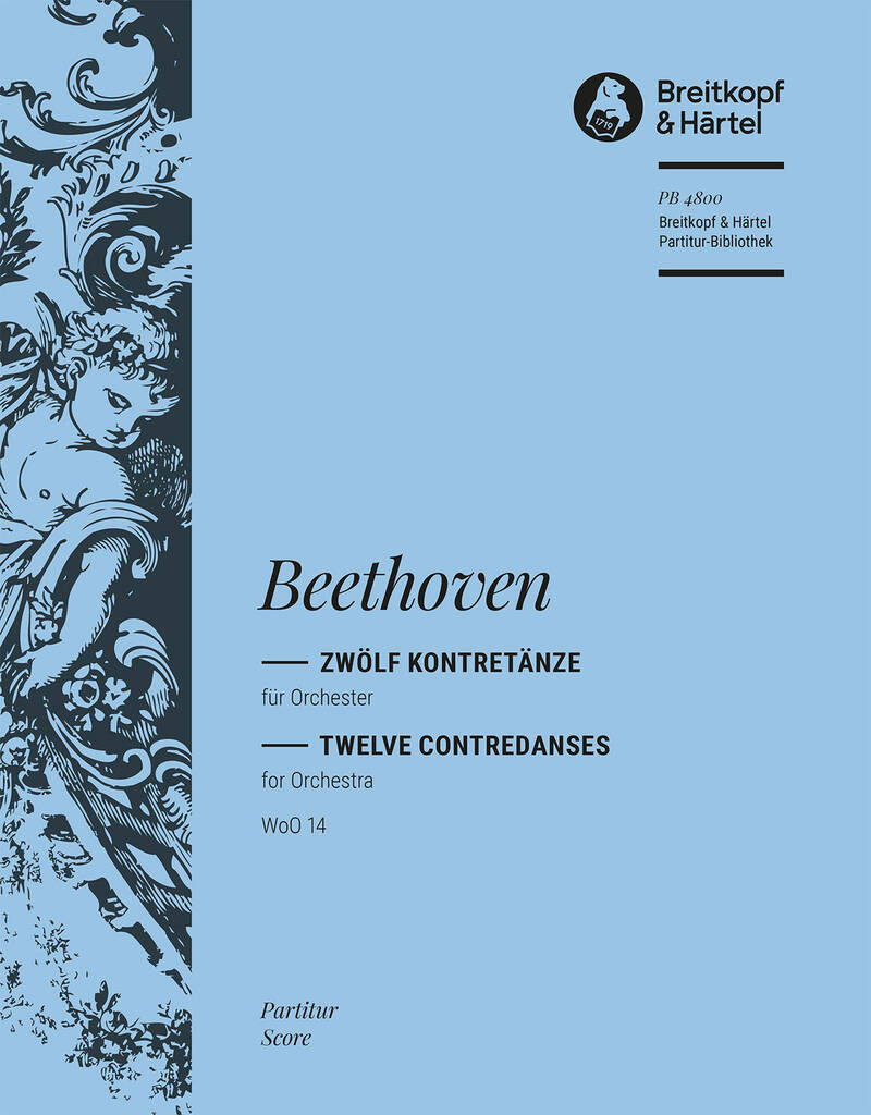EDITION BREITKOPF Beethoven Ludwig Van - Zwolf Kontretanze Woo 14 - Orchestra