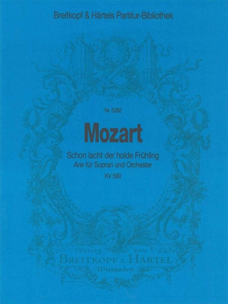 EDITION BREITKOPF MOZART WOLFGANG AMADEUS - SCHON LACHT DER HOLDE KV 580 - SOPRANO, CLARINET, PIANO