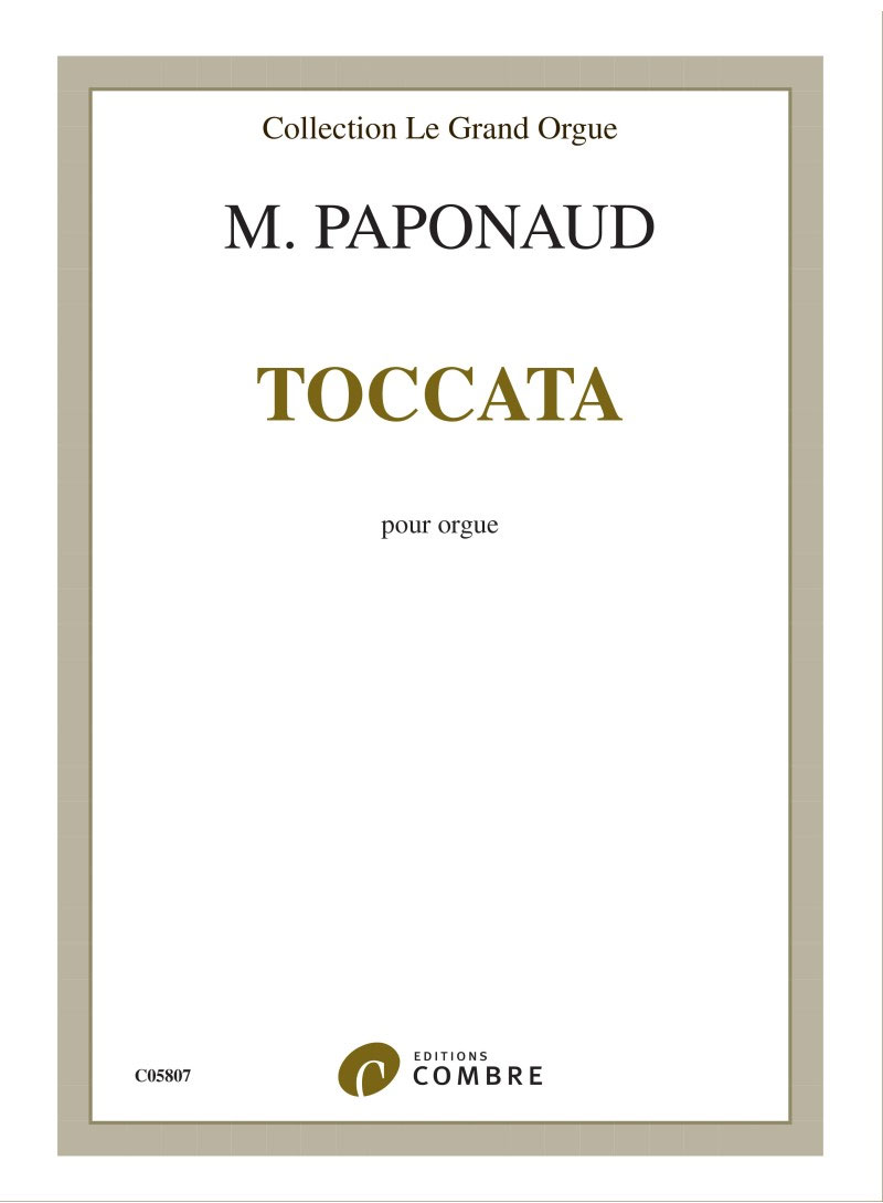 COMBRE PAPONAUD MARCEL - TOCCATA - ORGUE