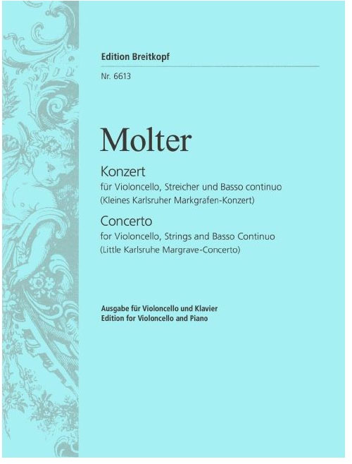 EDITION BREITKOPF MOLTER J.M. - VIOLONCELLOKONZERT C-DUR