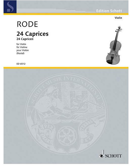 SCHOTT RODE JACQUES P. JOSEPH - 24 CAPRICES - VIOLIN