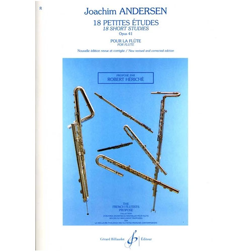 BILLAUDOT ANDERSEN JOACHIM - 18 PETITES ETUDES OPUS 41 - SAXOPHONE