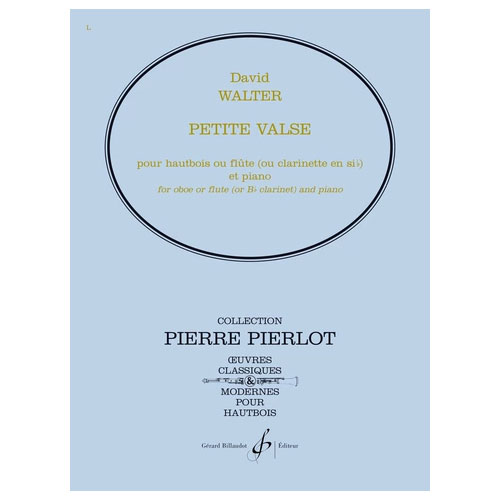 BILLAUDOT WALTER DAVID - PETITE VALSE - HAUTBOIS ET PIANO