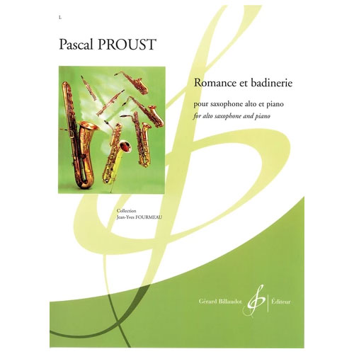 BILLAUDOT Proust Pascal - Romance et Badinerie - Saxophone Mi B et Piano