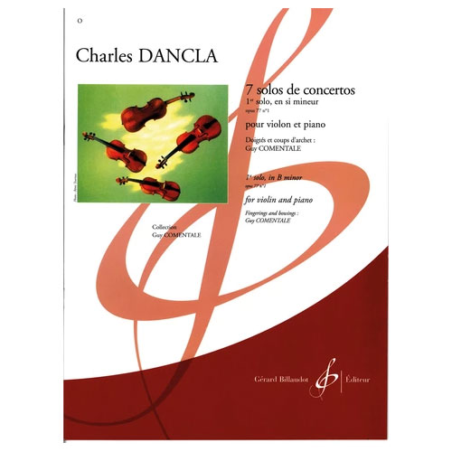 BILLAUDOT DANCLA CHARLES - SOLO DE CONCERTO OP.77 N°1 EN SI MINEUR - VIOLON, PIANO