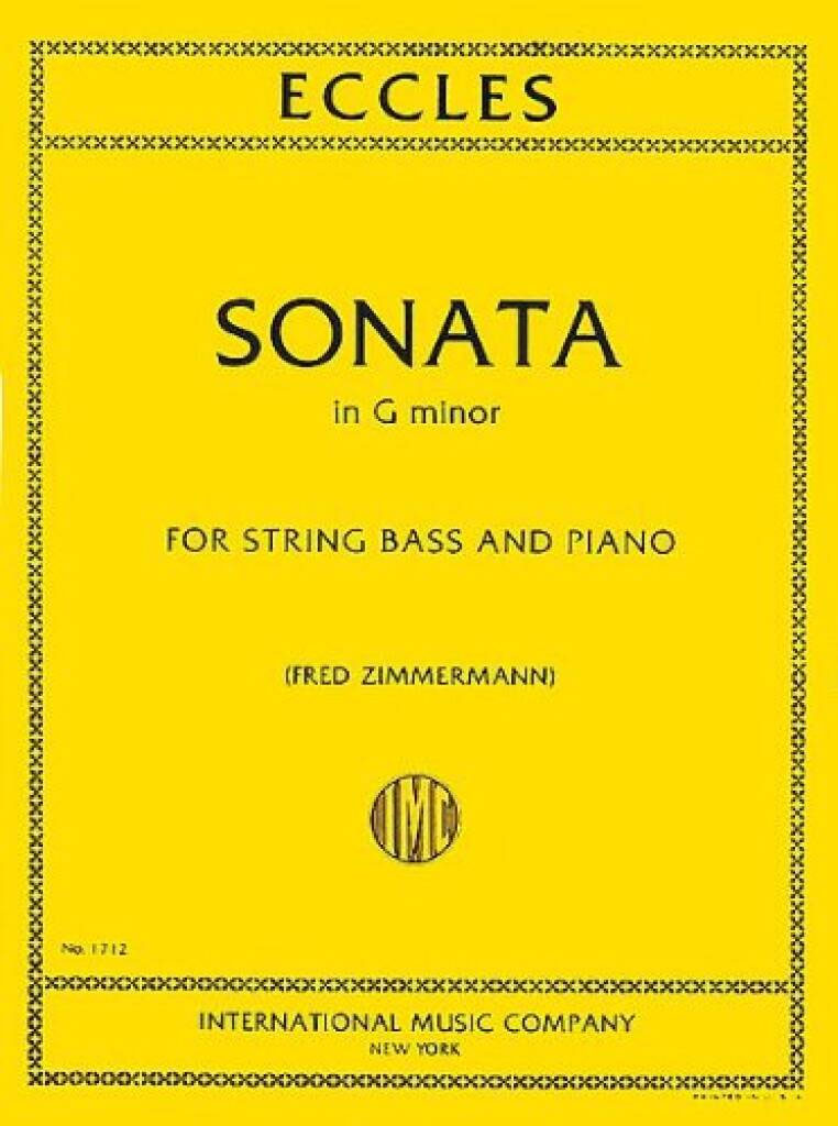 IMC Eccles Henry - Sonate En Sol Mineur - Contrebasse, Piano