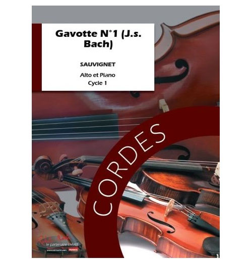 ROBERT MARTIN Bach J.S - Sauvignet - Gavotte N1