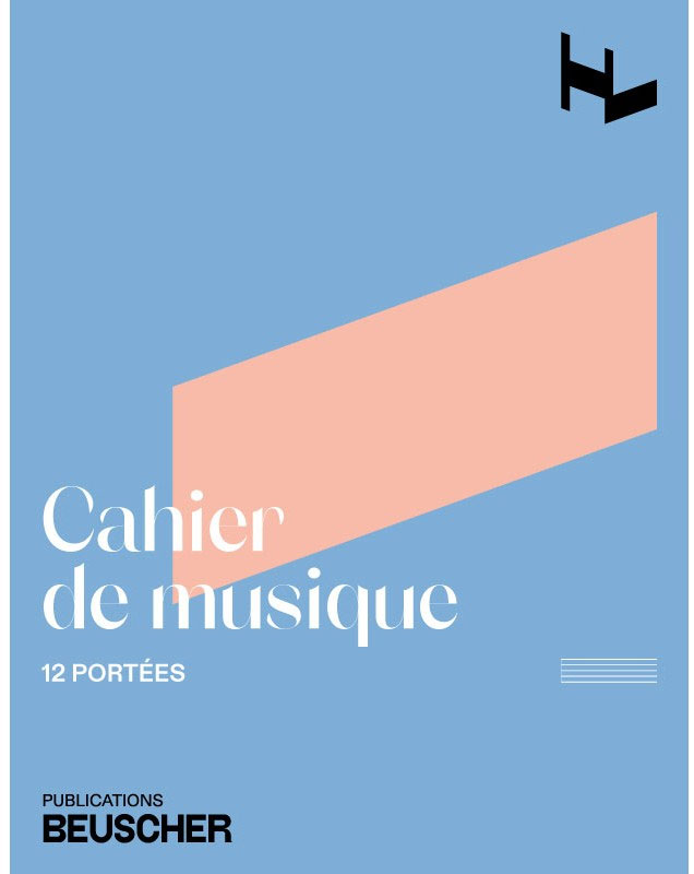 PAUL BEUSCHER PUBLICATIONS Cahier De Musique 12 Portées (petit Format)