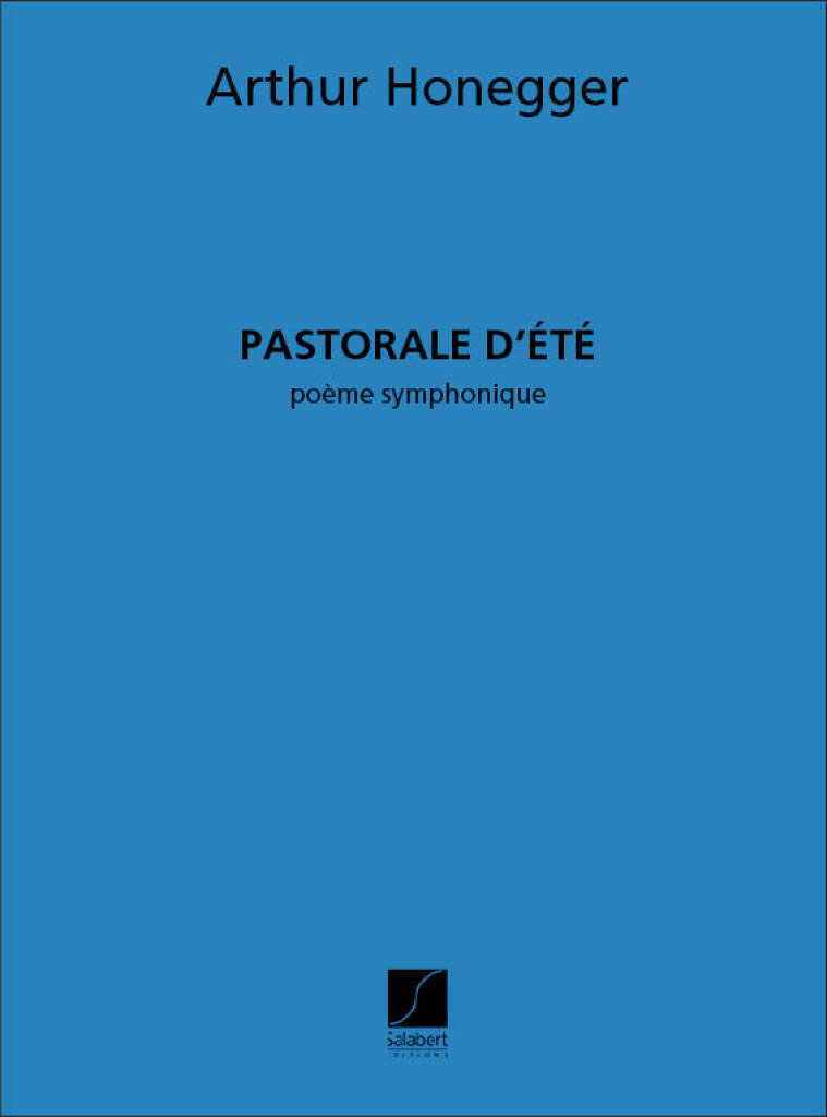 SALABERT HONEGGER - PASTORALE D'ETE - ORCHESTRE - CONDUCTEUR