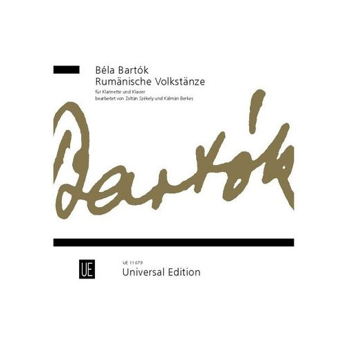 UNIVERSAL EDITION BARTOK B. - RUMNISCHE VOLKSTNZE - CLARINETTE ET PIANO