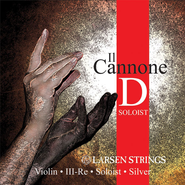 LARSEN STRINGS STRINGS LARSEN VIOLIN IL CANNONE RE SILVER SOLOIST