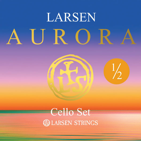 LARSEN STRINGS CELLO STRINGS LARSEN AURORA SET 1/2 MEDIUM