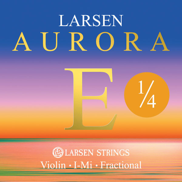 LARSEN STRINGS AURORA VIOLIN STRINGS E 1/4 BALL END MEDIUM
